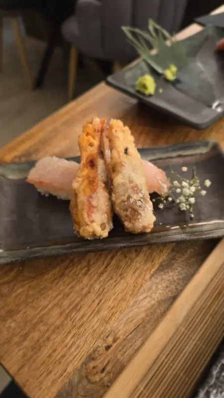 Aka ebi no tempura — gamba roja en tempura
